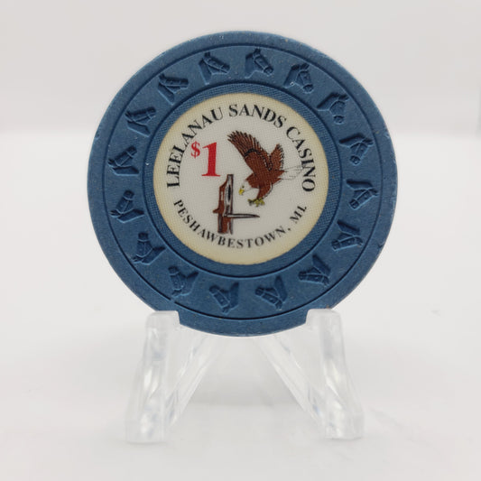 Leelanau Sands Casino Peshawbestown Michigan $1 Casino Chip
