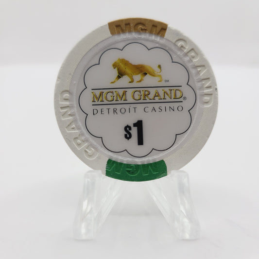 MGM Grand Hotel Casino Detroit Michigan $1 Casino Chip