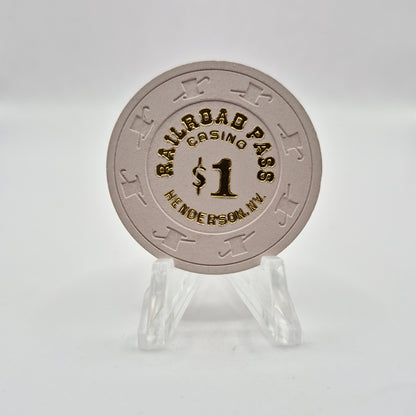 Railroad Pass Casino Henderson Nevada 1986 $1 Casino Chip N2904