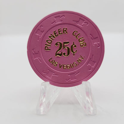 Pioneer Club Casino Las Vegas Nevada 1980's $.25 Casino Chip N2016