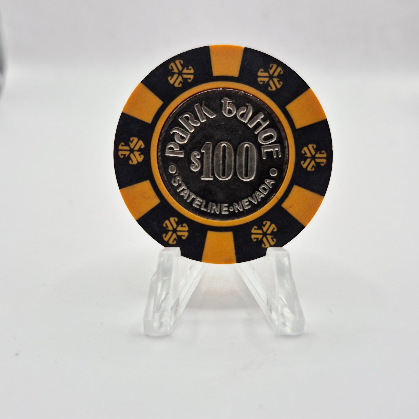 Park Tahoe Hotel Casino Stateline Nevada 1990's $100 Casino Chip N5448.S