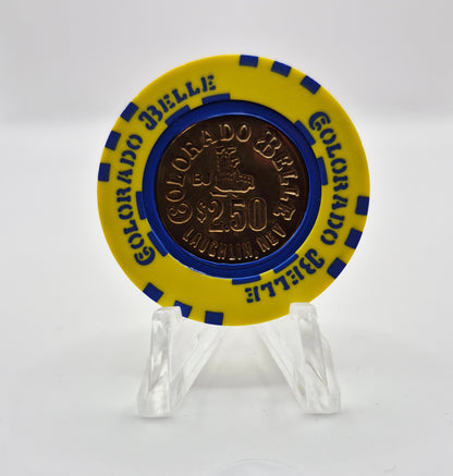 Colorado Belle Casino Laughlin Nevada 1997 $2.50 "Coin Inlay" Casino Chip N9503