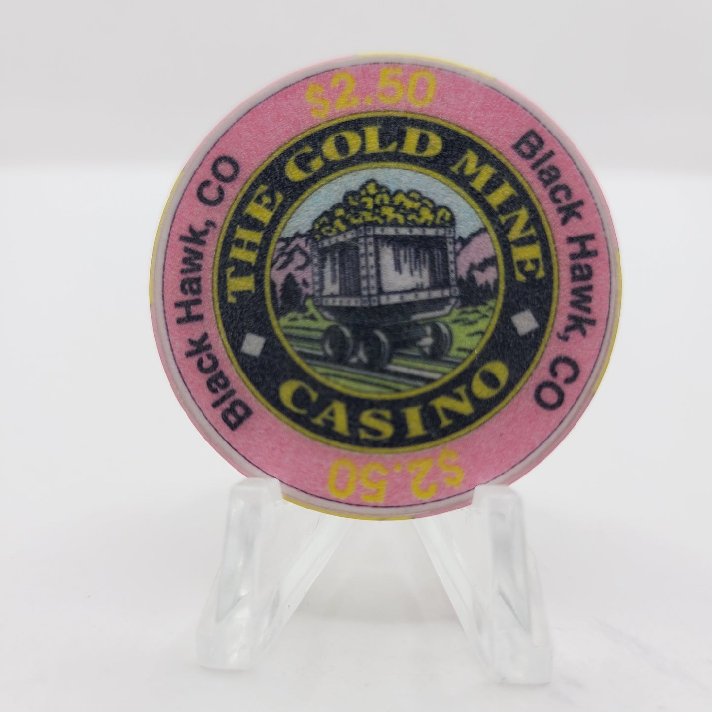 The Gold Mine Casino Black Hawk Colorado 1991 $2.50 Casino Chip
