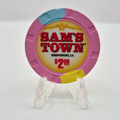 Sam's Town Casino Shreveport Louisiana $2.50 Casino Chip