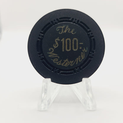 The Westerner Saloon Gambling House Restaurant 1953 $100 Casino Chip N2303