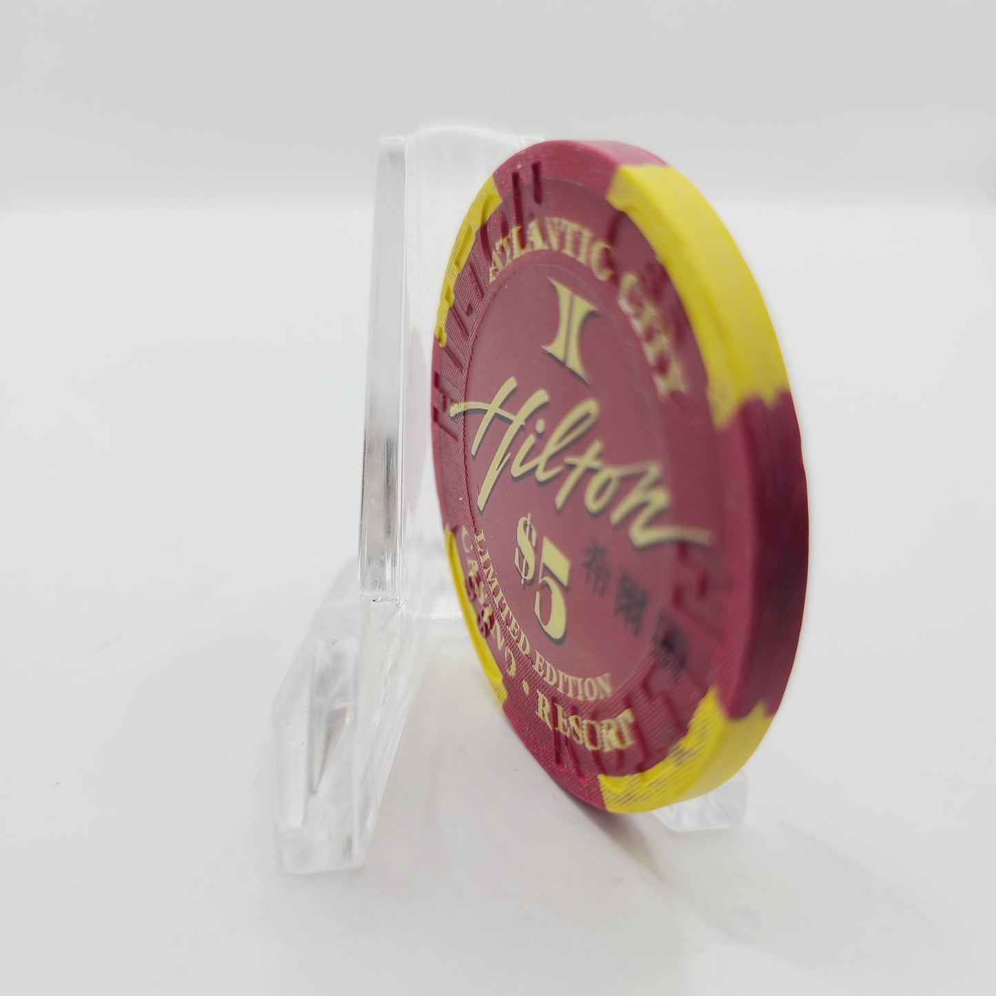 Atlantic City Hilton Atlantic City New Jersey 1997 "The Year of the Ox" $5 Casino Chip
