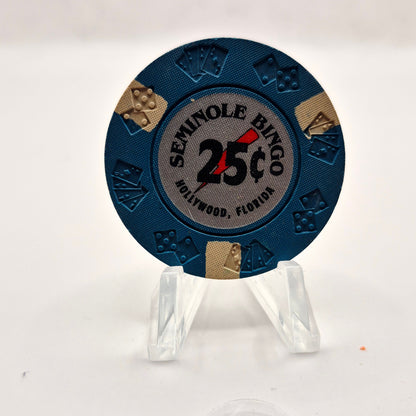 Seminole Indian Bingo Casino Hollywood Florida $.25 Casino Chip