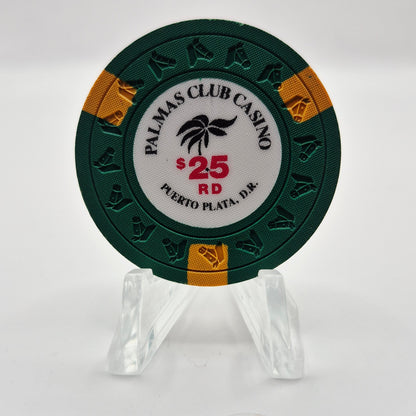 Palmas Club Casino Puerto Plata Dominican Republic  $25 Casino Chip *UNC
