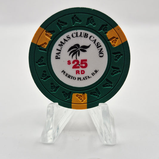 Palmas Club Casino Puerto Plata Dominican Republic  $25 Casino Chip *UNC