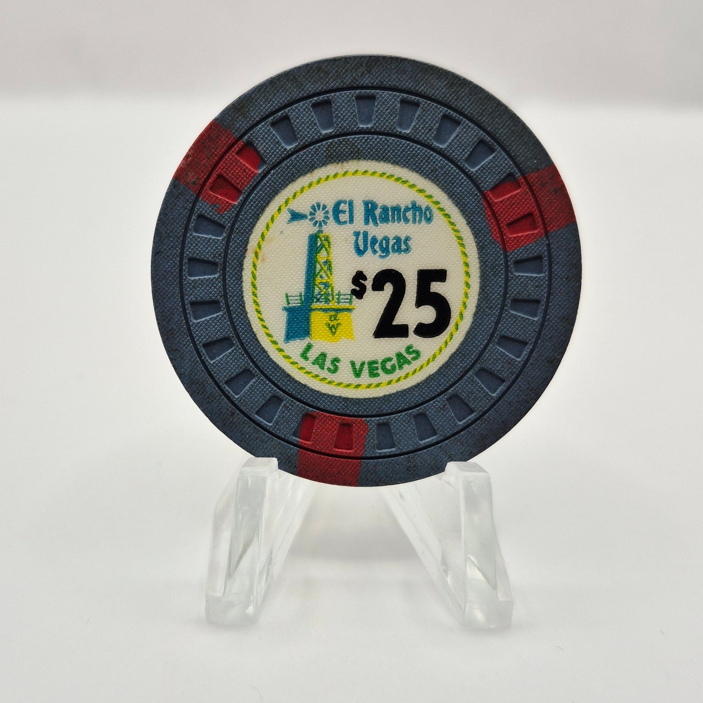 El Rancho Vegas Las Vegas Nevada 1955 $25 Casino Chip N1560