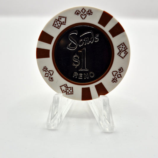 Sands Hotel Casino Reno Nevada 1990 $1 Casino Chip N5523