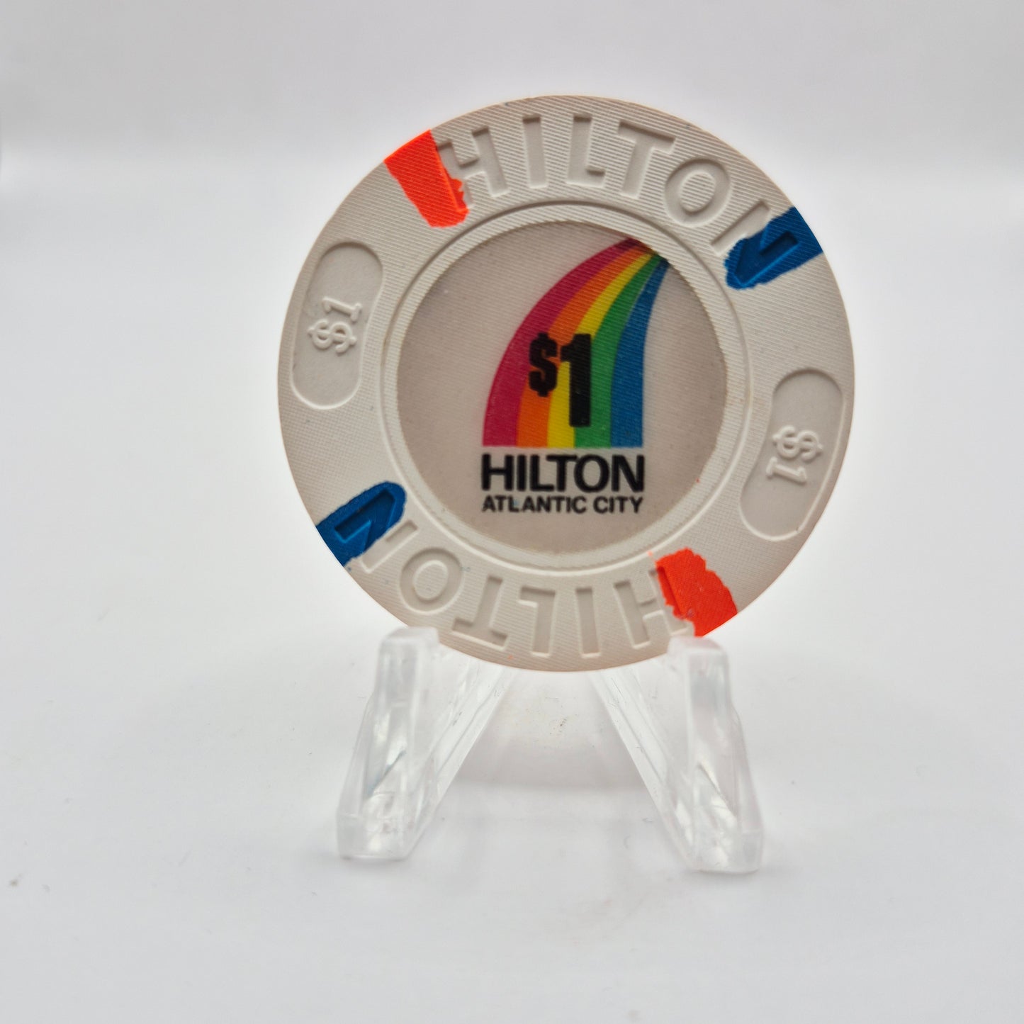 Hilton Hotel Casino Atlantic City New Jersey $1 Casino Chip