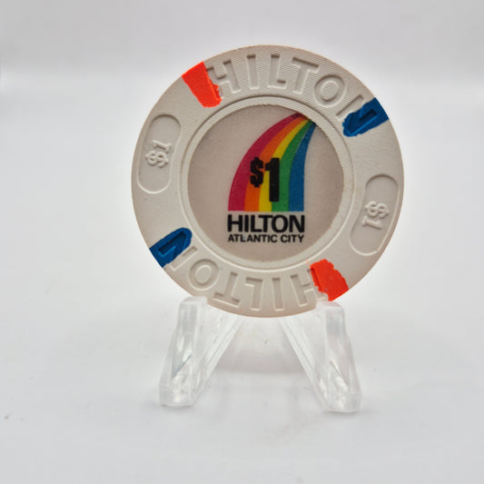 Hilton Hotel Casino Atlantic City New Jersey $1 Casino Chip