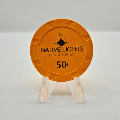 Native Lights Casino Newkirk Oklahoma $.50 Casino Chip