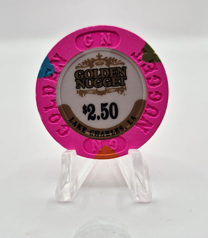 Golden Nugget Hotel Casino Lake Charles Louisiana 2014 $2.50 Casino Chip