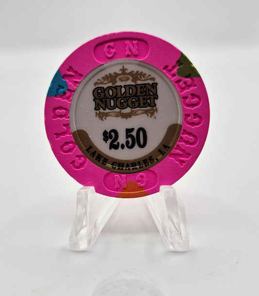 Golden Nugget Hotel Casino Lake Charles Louisiana 2014 $2.50 Casino Chip
