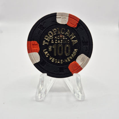 Tropicana Hotel Casino Las Vegas Nevada 1979 $100 Casino Chip V3572