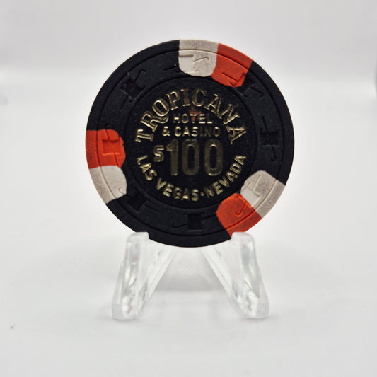 Tropicana Hotel Casino Las Vegas Nevada 1979 $100 Casino Chip V3572