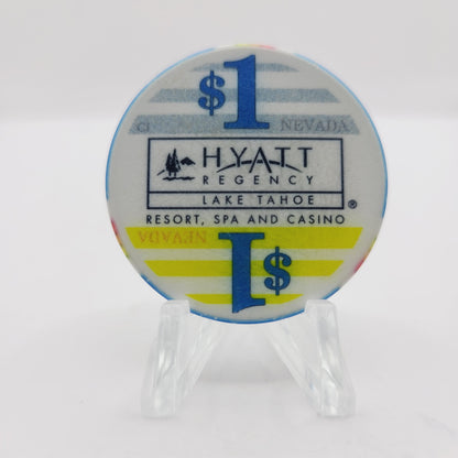 Hyatt Regency Resort Casino Lake Tahoe Nevada 2006"$1 Casino Chip E5578