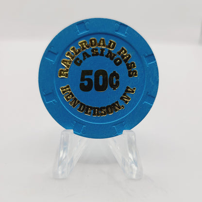 Railroad Pass Hotel Casino Henderson Nevada 2015 $.50 Casino Chip D2061
