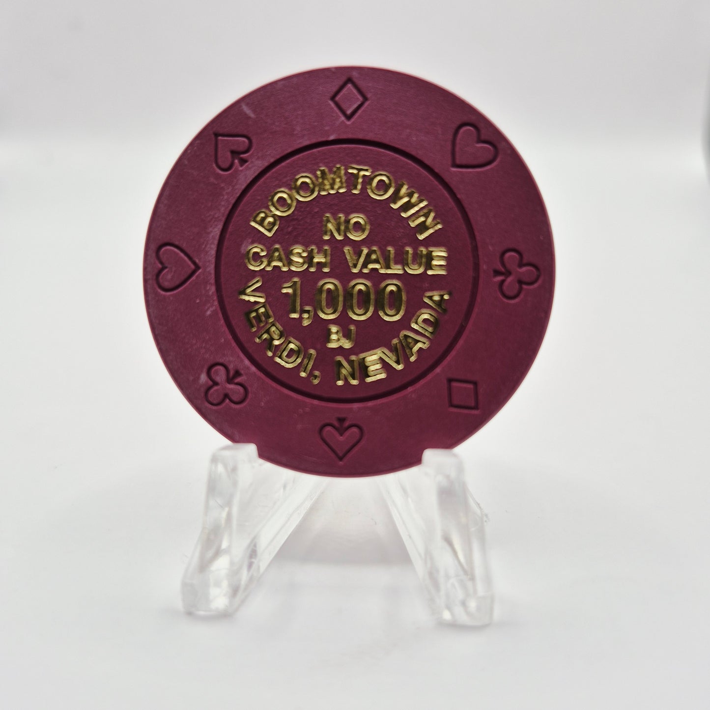Boomtown Casino Reno/Verdi NV NCV 1000 Casino Chip "UNCIRCULATED" V2170