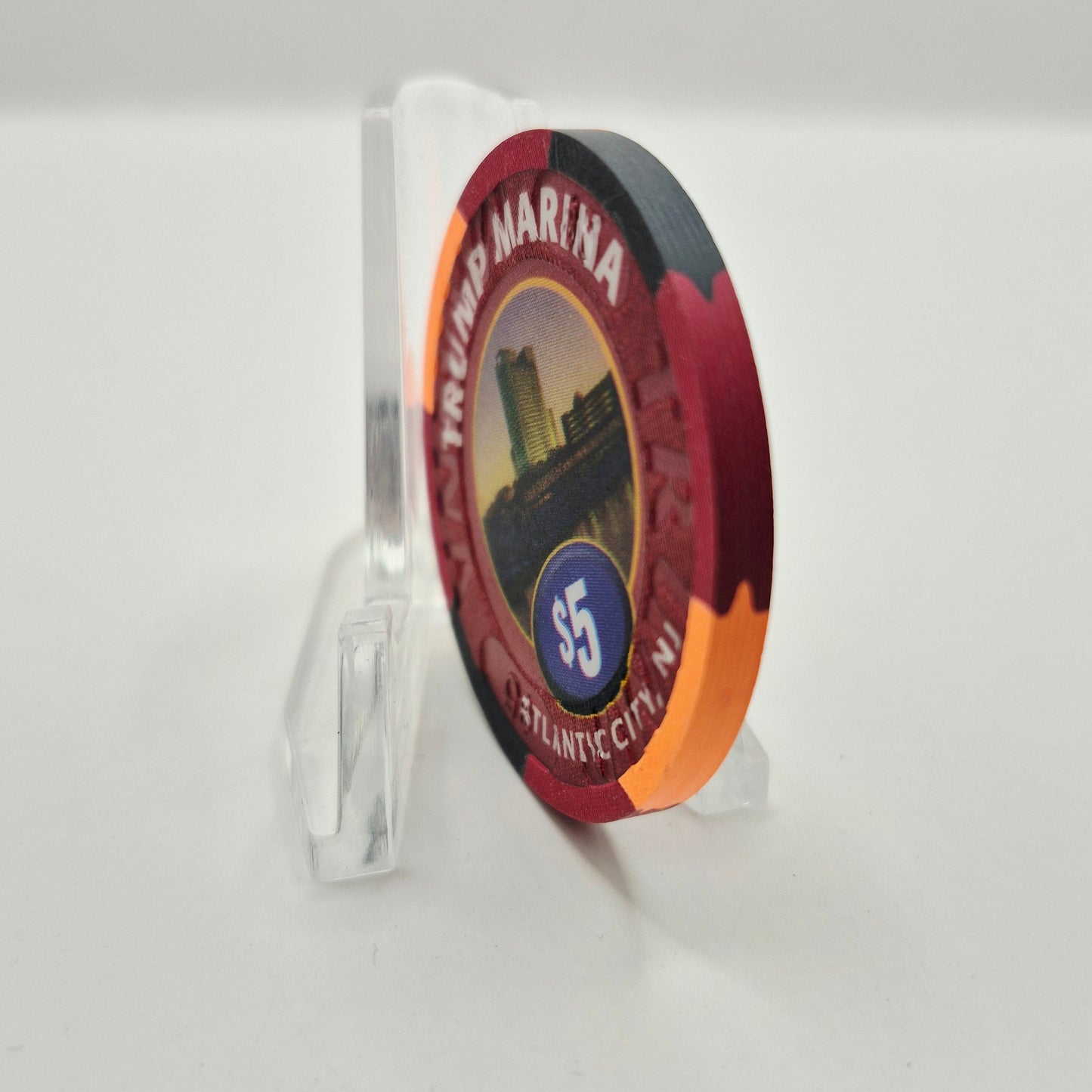 Trump Marina Atlantic City New Jersey $5 Casino Chip