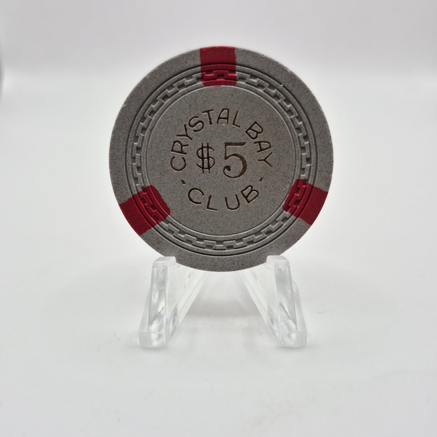 Crystal Bay Club Crystal Bay Nevada 1950's $5 Casino Chip N7848