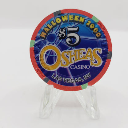 O'Shea's Casino Las Vegas Nevada 2000 "Halloween" $5 Casino Chip V7604