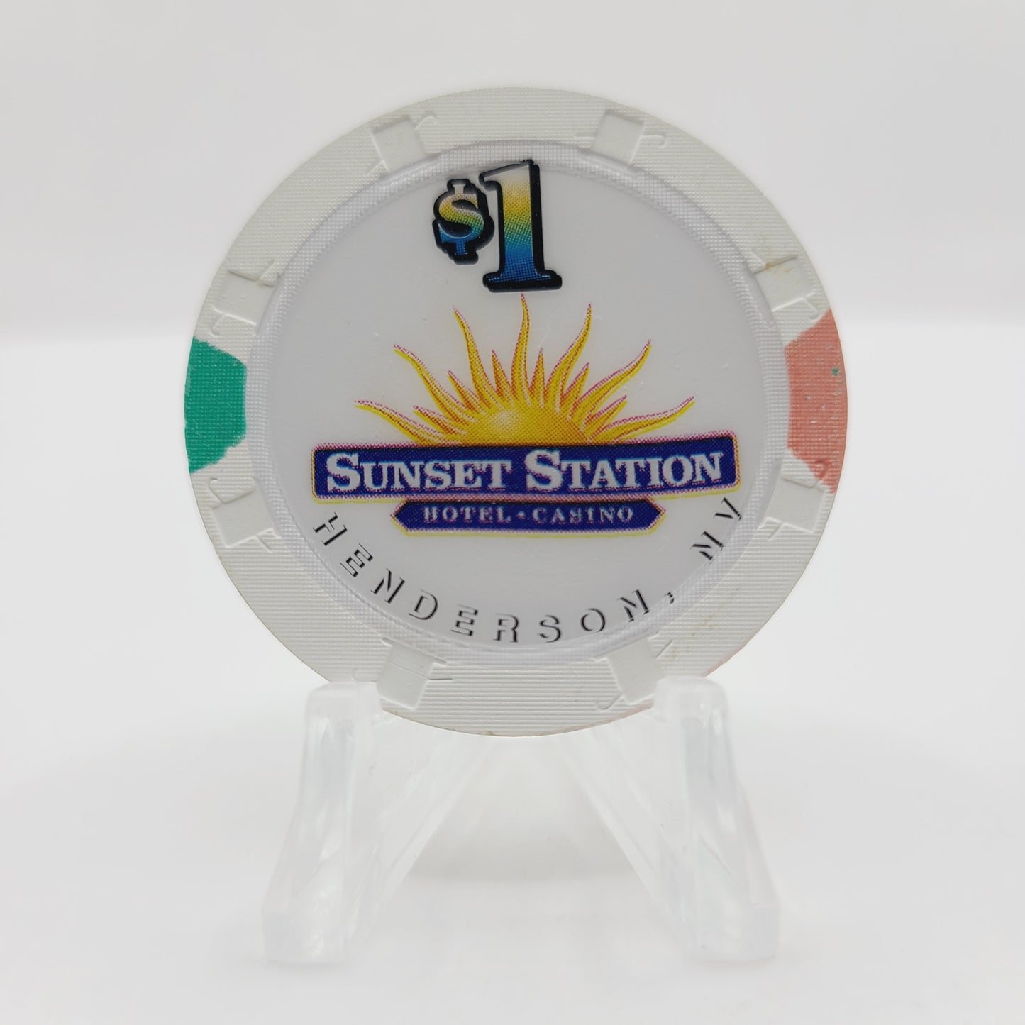 Sunset Station Casino Henderson NV 1997 $1 Chip V1615