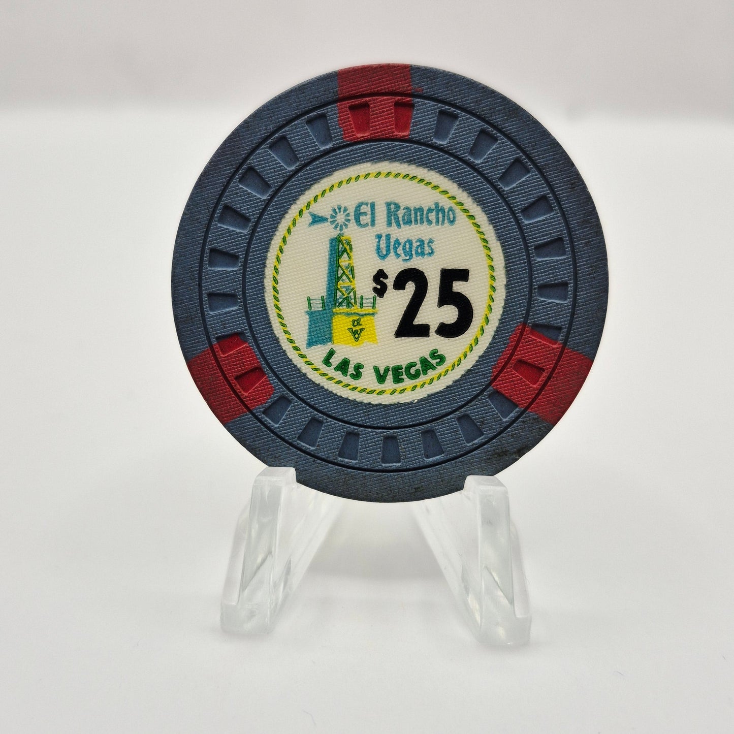 El Rancho Vegas Las Vegas Nevada 1955 $25 Casino Chip N1560