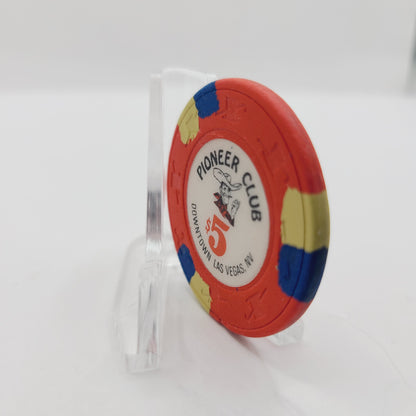 Pioneer Club Downtown Casino Las Vegas Nevada 1984 $5 Casino Chip N2019