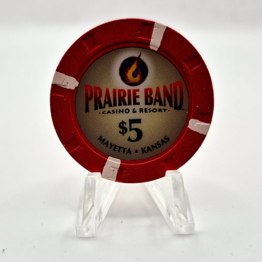 Prairie Band Resort Casino Mayetta Kansas 2021 $5 Casino Chip