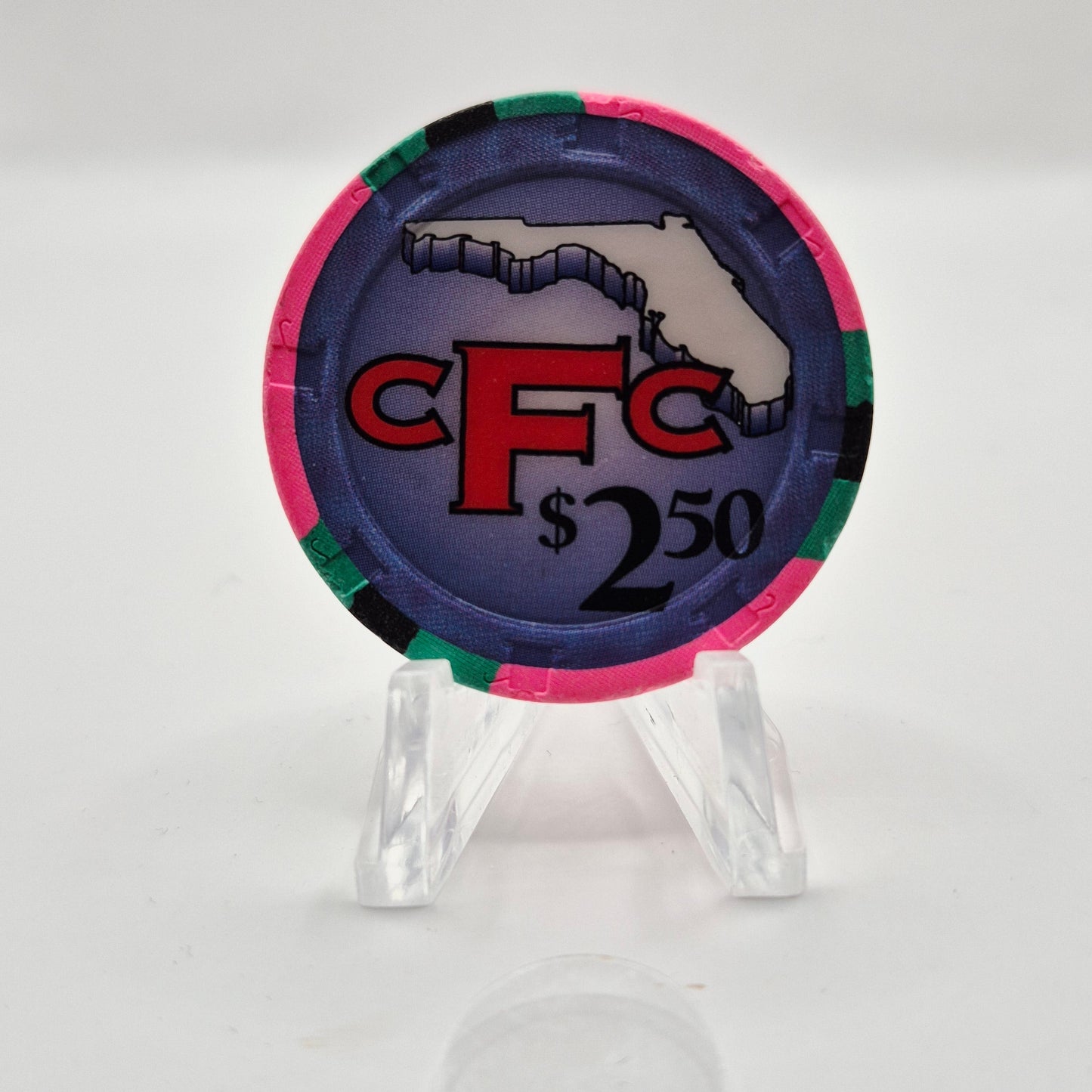 CFC (Florida Casino Cruises) Casino Florida "Day Cruise" $2.50 Casino Chip *Circulated