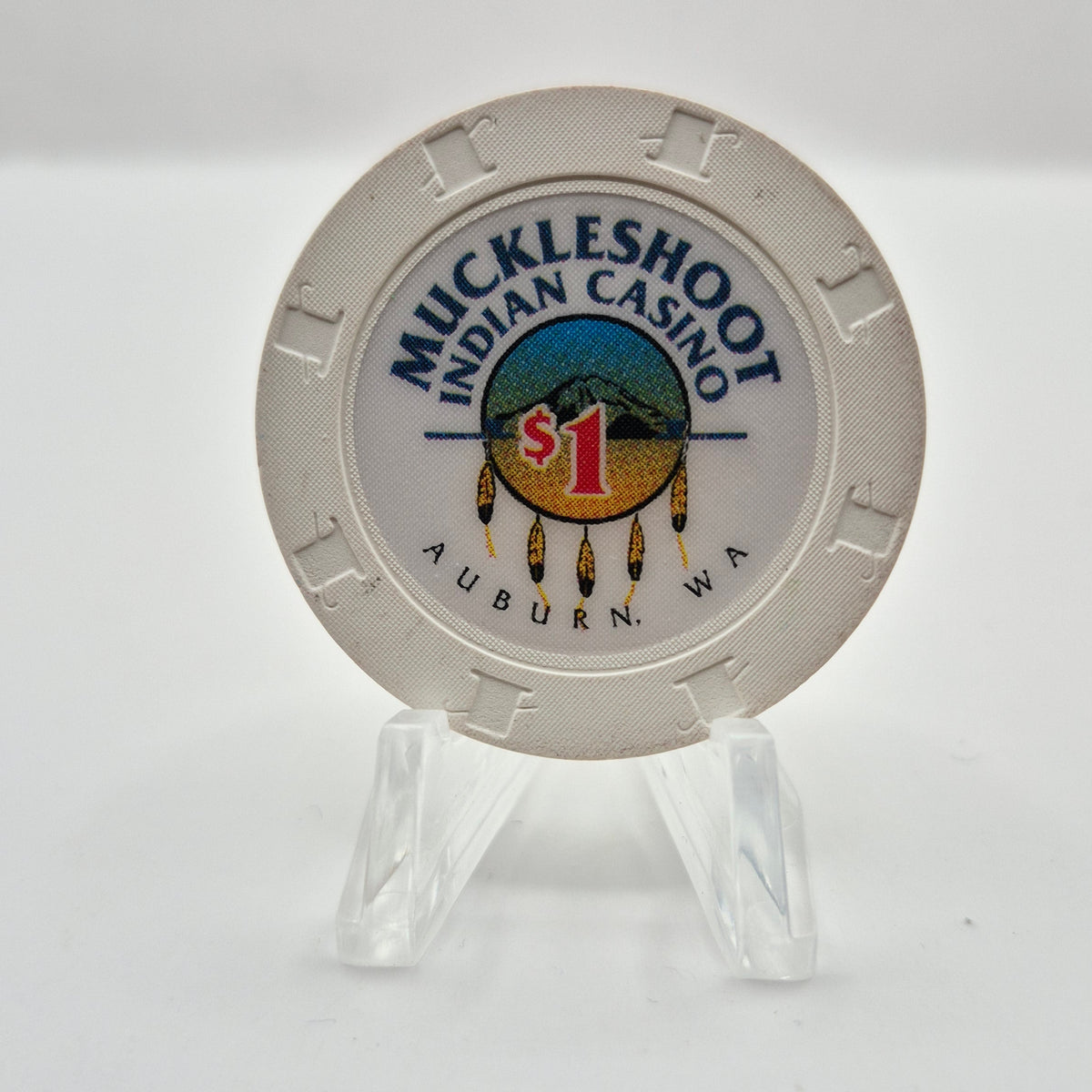 Muckleshoot Indian Casino Auburn Washington $1 Casino Chip
