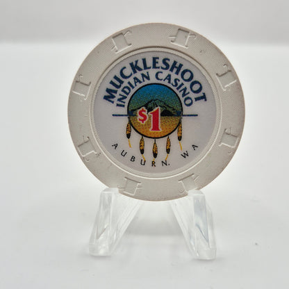 Muckleshoot Indian Casino Auburn Washington $1 Casino Chip