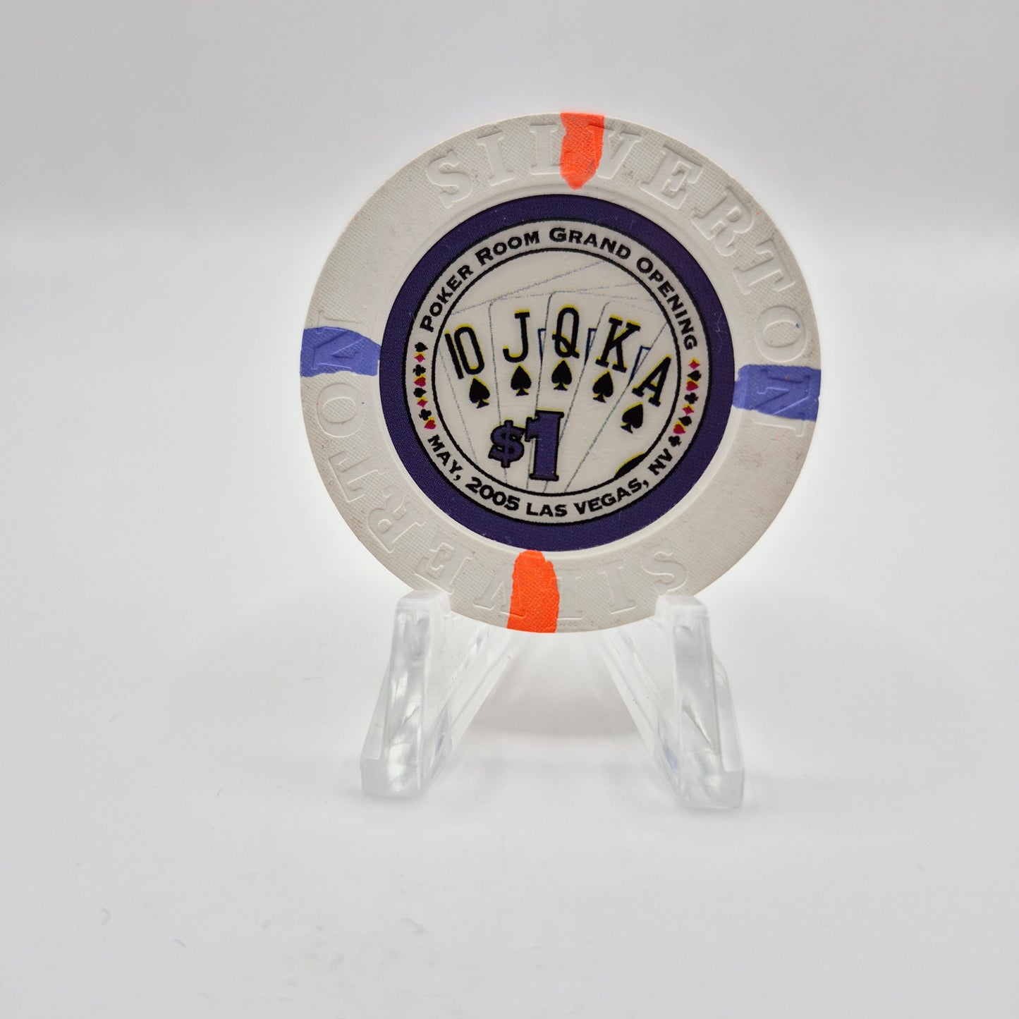 Silverton Hotel Casino Las Vegas Nevada 2007 "Royal Flush" $1 Casino Chip E8976