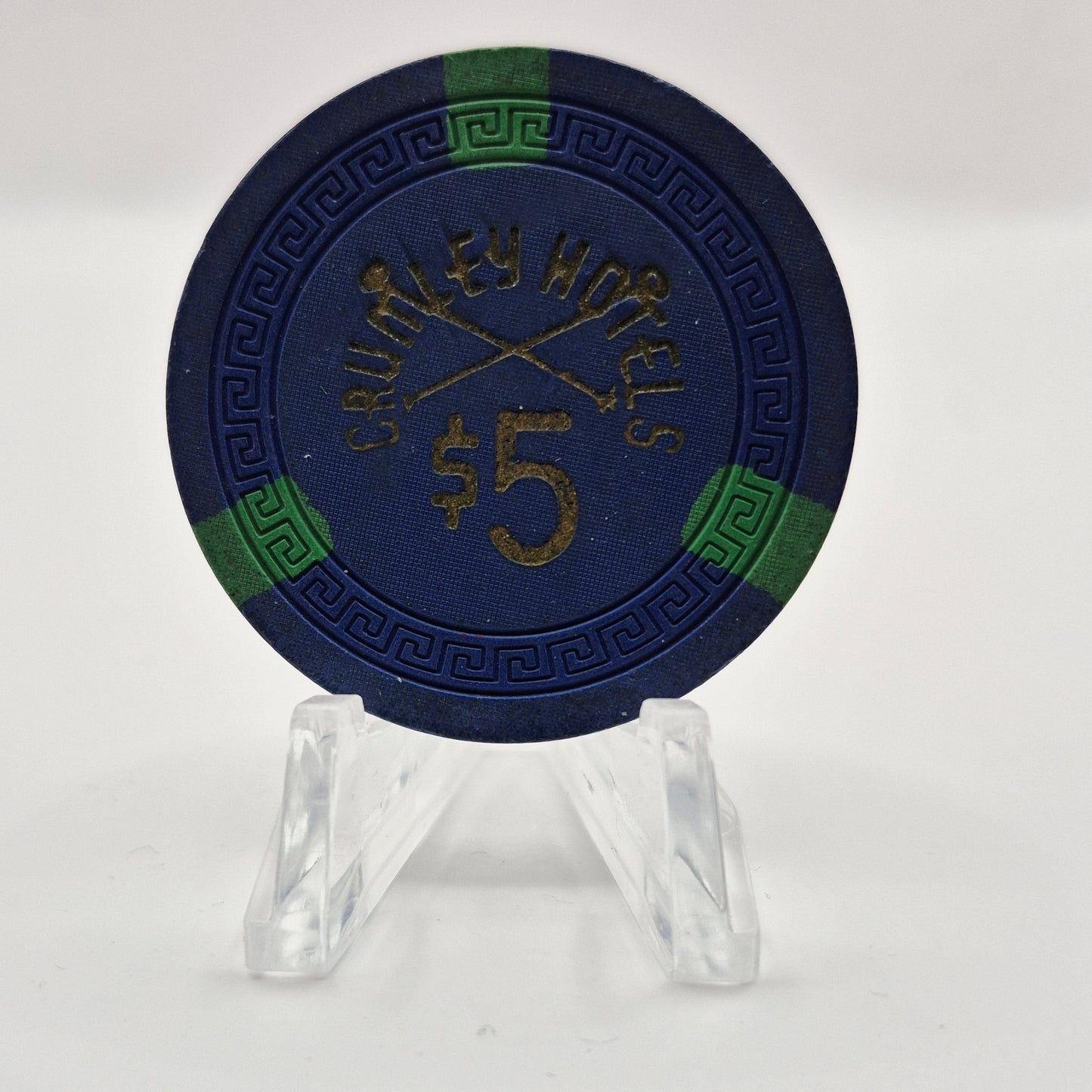 Crumley Hotels Casino Elko Nevada 1950 $5 Casino Chip N7052