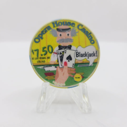 Opera House Casino Las Vegas Nevada 1999 $7.50 Casino Chip V5151