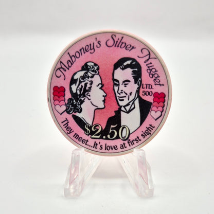Mahoney's Silver Nugget Las Vegas Nevada 2003 'Valentine's Day' $2.50 Casino Chip E2522