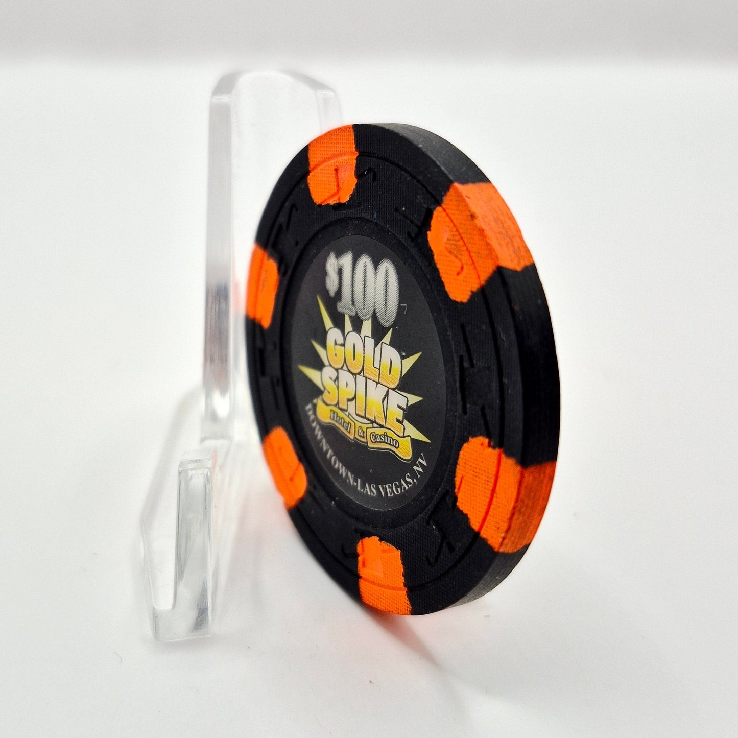Gold Spike Hotel Casino Las Vegas Nevada 2009 $100 Casino Chip E7990