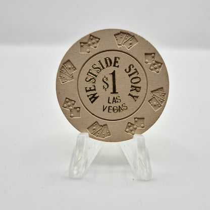 Westside Story Casino Las Vegas Nevada 1981 $1 Casino Chip N0974