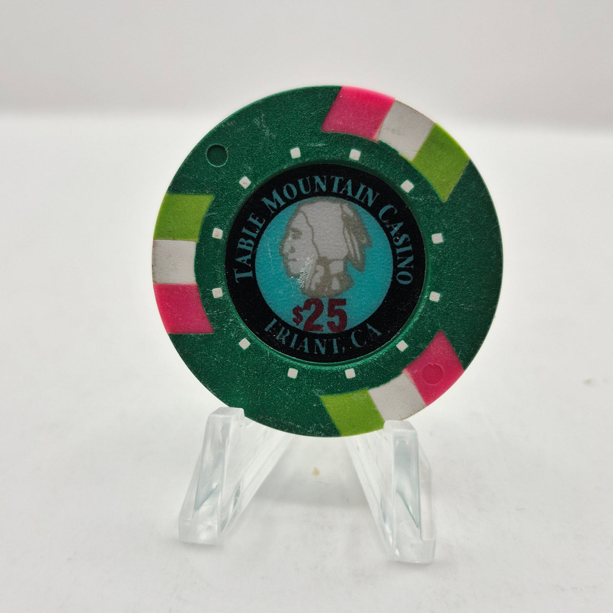 Table Mountain Casino Resort Friant California $25 'Manufacturer Sample' Casino Chip *Never used in the casino
