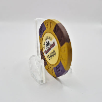 Thunderbird Hotel Casino Las Vegas Nevada 1995 "Borland Imitation" $5000 Casino Chip E2790