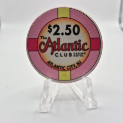 The Atlantic Club Casino Hotel Atlantic City New Jersey 2012 $2.50 Casino Chip