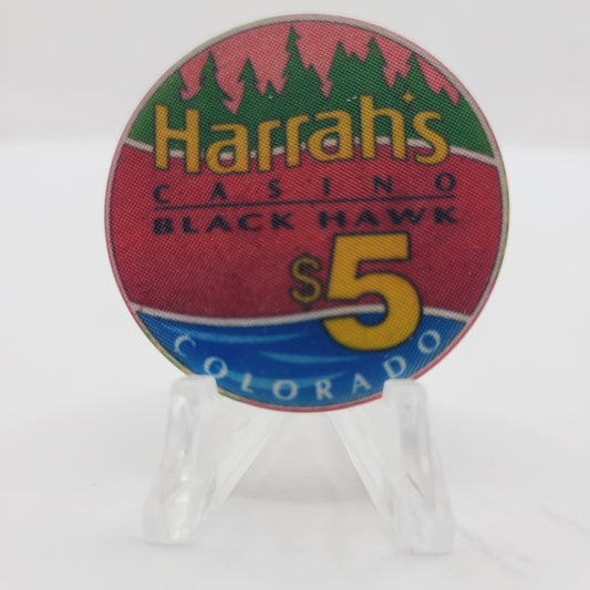 Harrah's Casino Black Hawk Colorado $5 Casino Chip