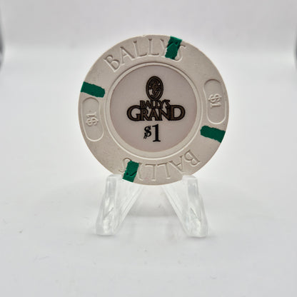 Bally’s Grand Casino Atlantic City New Jersey $1 Casino Chip