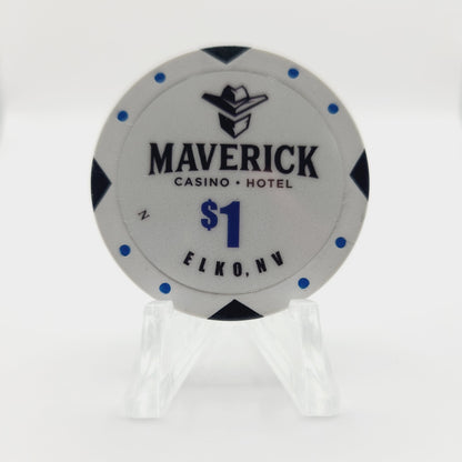 Maverick Casino and Hotel Elko Nevada 2021 $1 Casino Chip D3271