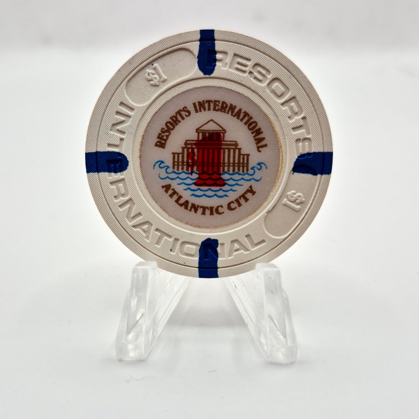 Resorts International Casino Atlantic City New Jersey $1 Casino Chip
