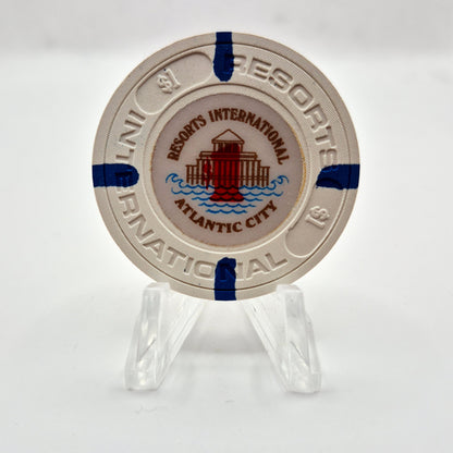 Resorts International Casino Atlantic City New Jersey $1 Casino Chip