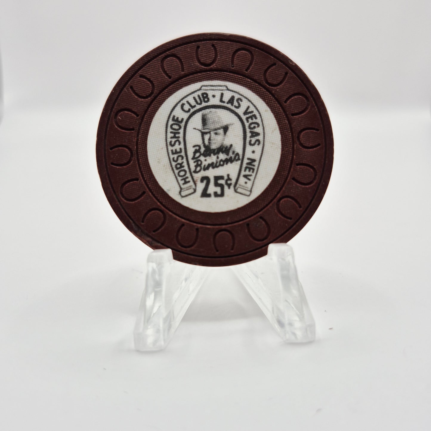 Horseshoe Hotel Casino Las Vegas Nevada 1976 $.25 Casino Chip N1767 *Circulated